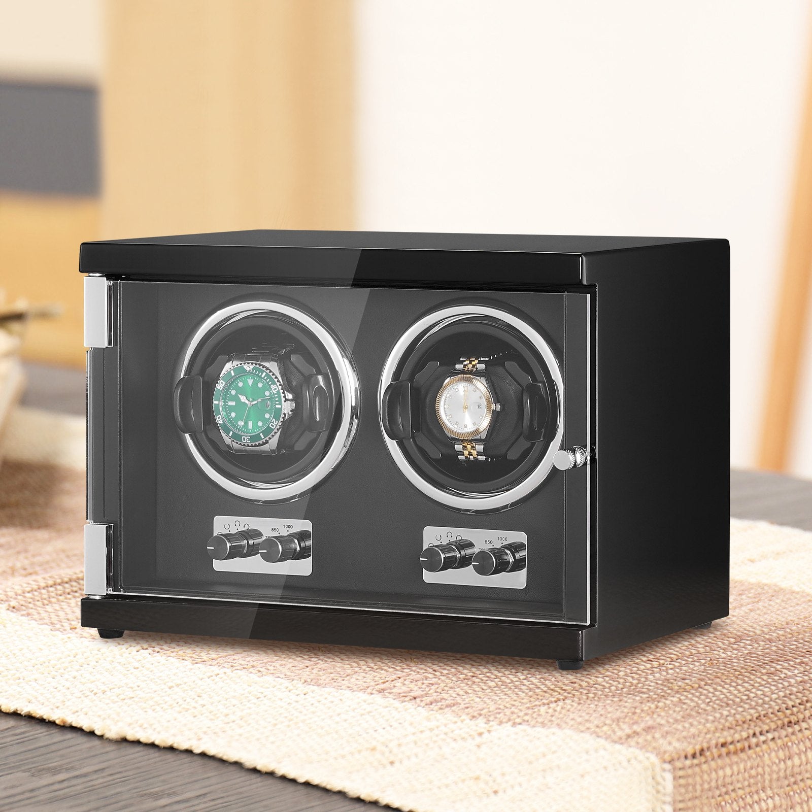 Watch Winder, Dual Watch Winder for Men's and Women's Automatic Watch, with 2 Super Quiet Japanese Mabuchi V952-SBZDSLH2Z0001PWIXV3