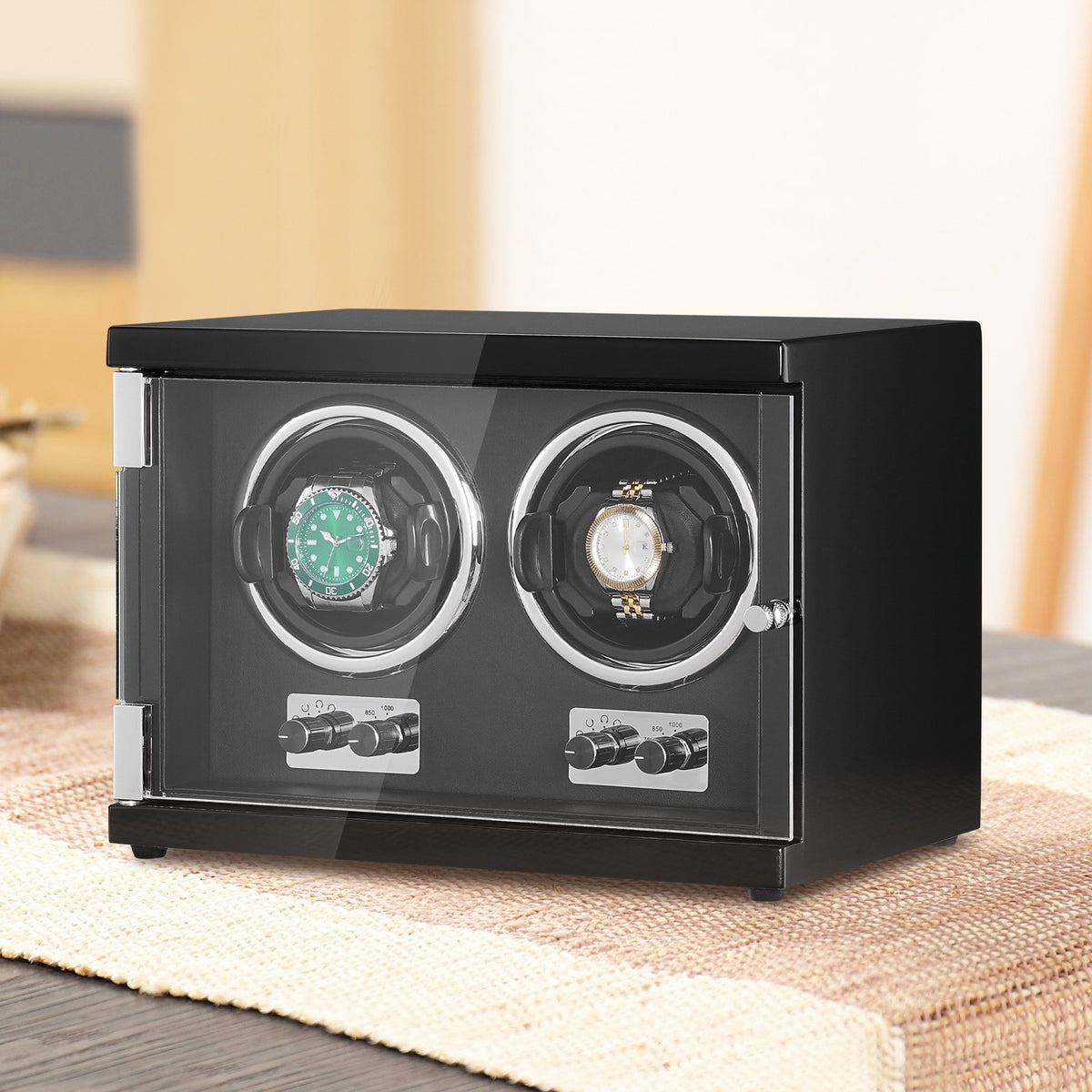 Watch Winder, Dual Watch Winder for Men's and Women's Automatic Watch, with 2 Super Quiet Japanese Mabuchi V952-SBZDSLH2Z0001PWIXV3