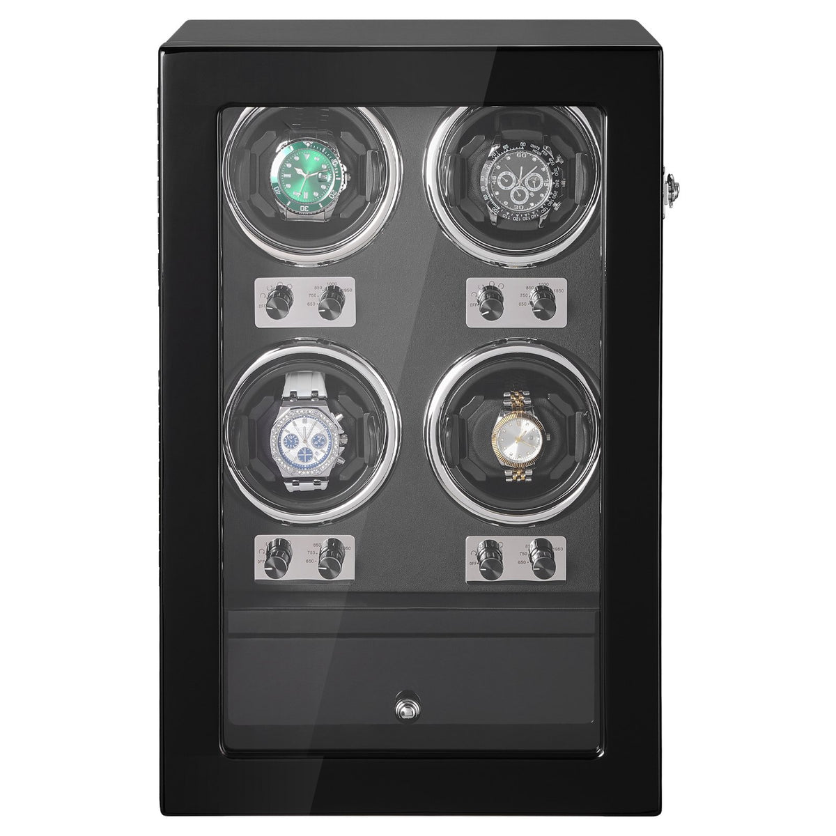 Watch Winder, Watch Winder for 4 Men's and Women's Automatic Watches, with 4 Super Quiet Japanese Mabuchi V952-SBZDSLH4Z000JJWPBV3