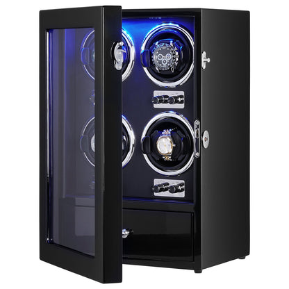 Watch Winder, Watch Winder for 4 Men's and Women's Automatic Watches, with 4 Super Quiet Japanese Mabuchi V952-SBZDSLH4Z000JJWPBV3
