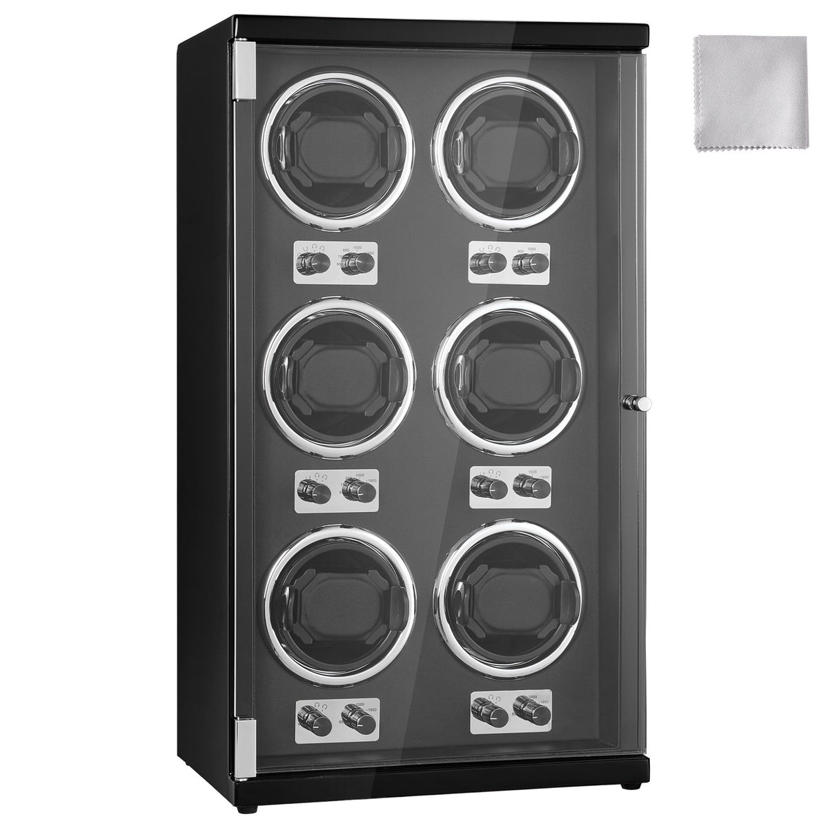 Watch Winder, Watch Winder for 6 Men's and Women's Automatic Watches, with 6 Super Quiet Japanese Mabuchi V952-SBZDSLH6Z0009EZVIV3