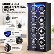 Watch Winder, Watch Winder for 8 Men's and Women's Automatic Watches, with 8 Super Quiet Japanese Mabuchi V952-SBZDSLH8Z0008YD62V3