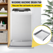 32 x 30 x 2.5 Inch Washing Machine Pan 18 GA Thickness 304 Stainless Steel Heavy Duty Compact Washer Drip V952-SC32X30X2YC000001V0