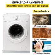 32 x 30 x 2.5 Inch Washing Machine Pan 18 GA Thickness 304 Stainless Steel Heavy Duty Compact Washer Drip V952-SC32X30X2YC000001V0