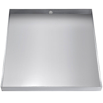 32 x 30 x 2.5 Inch Washing Machine Pan 18 GA Thickness 304 Stainless Steel Heavy Duty Compact Washer Drip V952-SC32X30X2YC000001V0