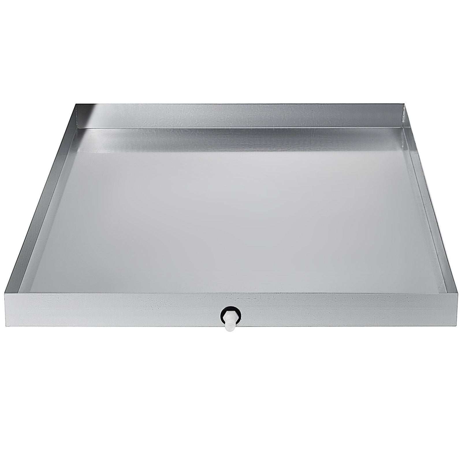 32 x 30 x 2.5 Inch Washing Machine Pan 18 GA Thickness 304 Stainless Steel Heavy Duty Compact Washer Drip V952-SC32X30X2YC000001V0