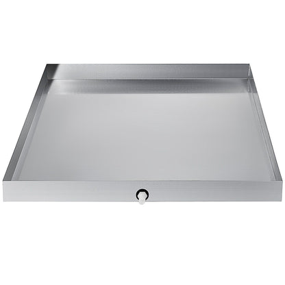 32 x 30 x 2.5 Inch Washing Machine Pan 18 GA Thickness 304 Stainless Steel Heavy Duty Compact Washer Drip V952-SC32X30X2YC000001V0