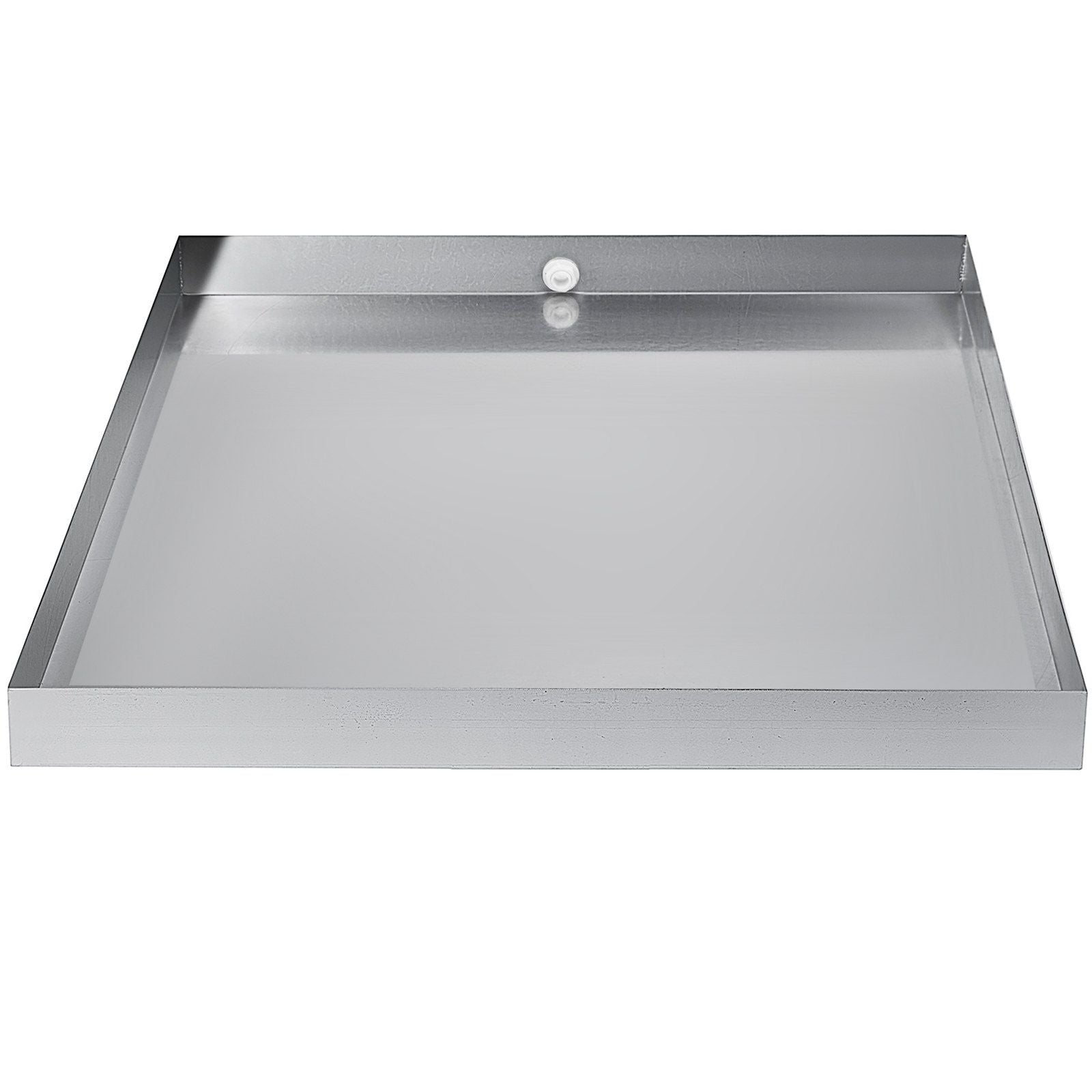 32 x 30 x 2.5 Inch Washing Machine Pan 18 GA Thickness 304 Stainless Steel Heavy Duty Compact Washer Drip V952-SC32X30X2YC000001V0