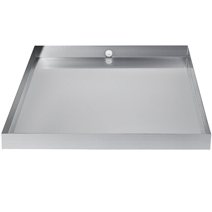 32 x 30 x 2.5 Inch Washing Machine Pan 18 GA Thickness 304 Stainless Steel Heavy Duty Compact Washer Drip V952-SC32X30X2YC000001V0