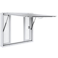 Concession Window 48"x36", Aluminum Alloy Food Truck Service Window with 4 Horizontal Sliding Windows & V952-SCFWCK36X48IIEGMJV0