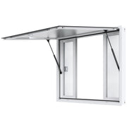 Concession Window 48"x36", Aluminum Alloy Food Truck Service Window with 4 Horizontal Sliding Windows & V952-SCFWCK36X48IIEGMJV0