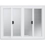 Concession Window 48"x36", Aluminum Alloy Food Truck Service Window with 4 Horizontal Sliding Windows & V952-SCFWCK36X48IIEGMJV0
