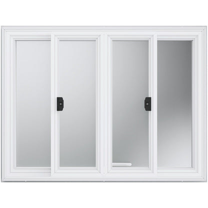 Concession Window 48"x36", Aluminum Alloy Food Truck Service Window with 4 Horizontal Sliding Windows & V952-SCFWCK36X48IIEGMJV0