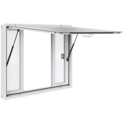 Concession Window for Food Truck, 1220x915 mm Aluminum Alloy Service Window, Up to 85 Degrees Serving Window V952-SCFWCK4836YCMH67OV0