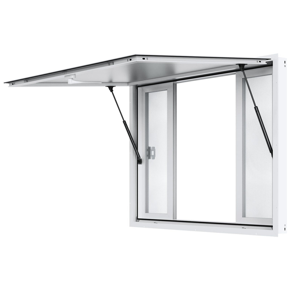Concession Window for Food Truck, 1220x915 mm Aluminum Alloy Service Window, Up to 85 Degrees Serving Window V952-SCFWCK4836YCMH67OV0