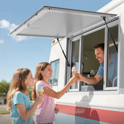 Concession Window 1346x838 mm, Aluminum Alloy Service Window for Food Truck, Up to 85 Degrees Stand Serving V952-SCFWCK5333YC3THT4001V0