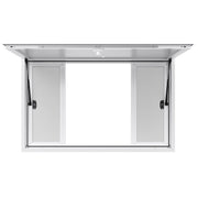 Concession Window 1346x838 mm, Aluminum Alloy Service Window for Food Truck, Up to 85 Degrees Stand Serving V952-SCFWCK5333YC3THT4001V0