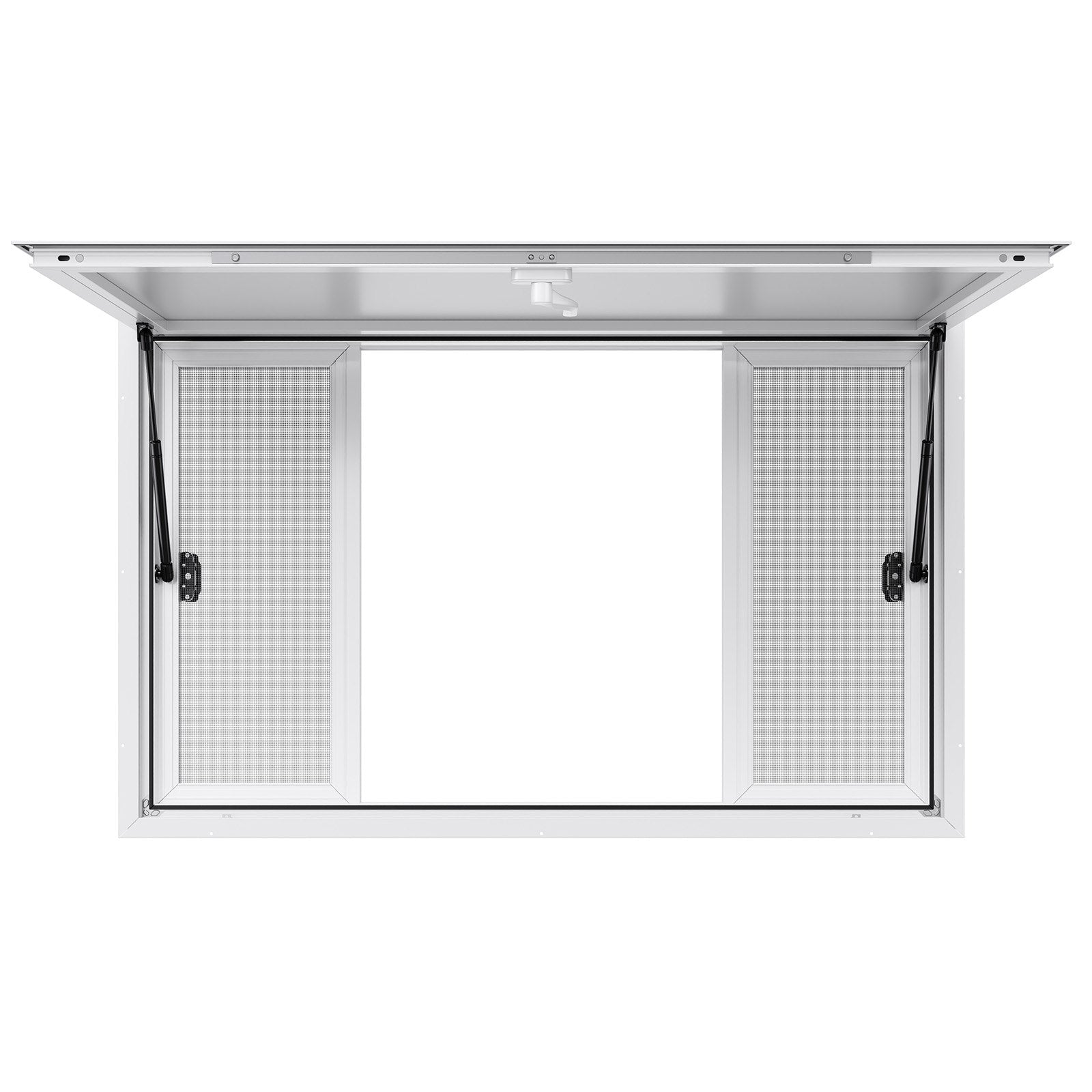 Concession Window 1346x838 mm, Aluminum Alloy Service Window for Food Truck, Up to 85 Degrees Stand Serving V952-SCFWCK5333YC3THT4001V0