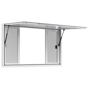 Concession Window 1524x915 mm, Aluminum Alloy Service Window for Food Truck, Up to 85 Degrees Stand Serving V952-SCFWCK6036YCSVAAR001V0
