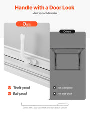 Concession Window 1524x915 mm, Aluminum Alloy Service Window for Food Truck, Up to 85 Degrees Stand Serving V952-SCFWCK6036YCSVAAR001V0