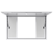 Concession Window 1524x915 mm, Aluminum Alloy Service Window for Food Truck, Up to 85 Degrees Stand Serving V952-SCFWCK6036YCSVAAR001V0