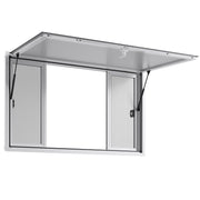 Concession Window 1524x915 mm, Aluminum Alloy Service Window for Food Truck, Up to 85 Degrees Stand Serving V952-SCFWCK6036YCSVAAR001V0