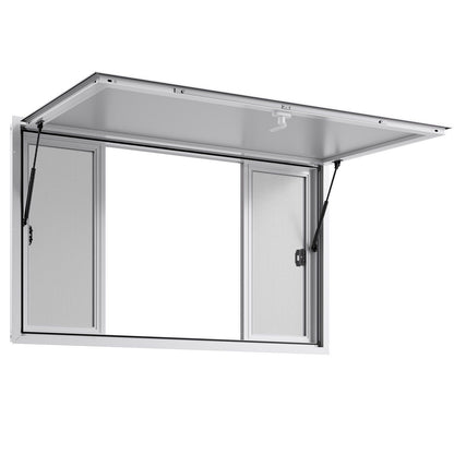 Concession Window 1524x915 mm, Aluminum Alloy Service Window for Food Truck, Up to 85 Degrees Stand Serving V952-SCFWCK6036YCSVAAR001V0