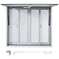 Concession Window, 91.4 x 91.4 cm Aluminum Alloy Food Truck Service Window with 4 Horizontal Sliding Screen V952-SCFWCKYCB3636D0ENV0