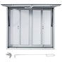 Concession Window, 91.4 x 91.4 cm Aluminum Alloy Food Truck Service Window with 4 Horizontal Sliding Screen V952-SCFWCKYCB3636D0ENV0