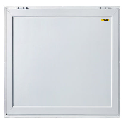 Concession Window, 91.4 x 91.4 cm Aluminum Alloy Food Truck Service Window with 4 Horizontal Sliding Screen V952-SCFWCKYCB3636D0ENV0