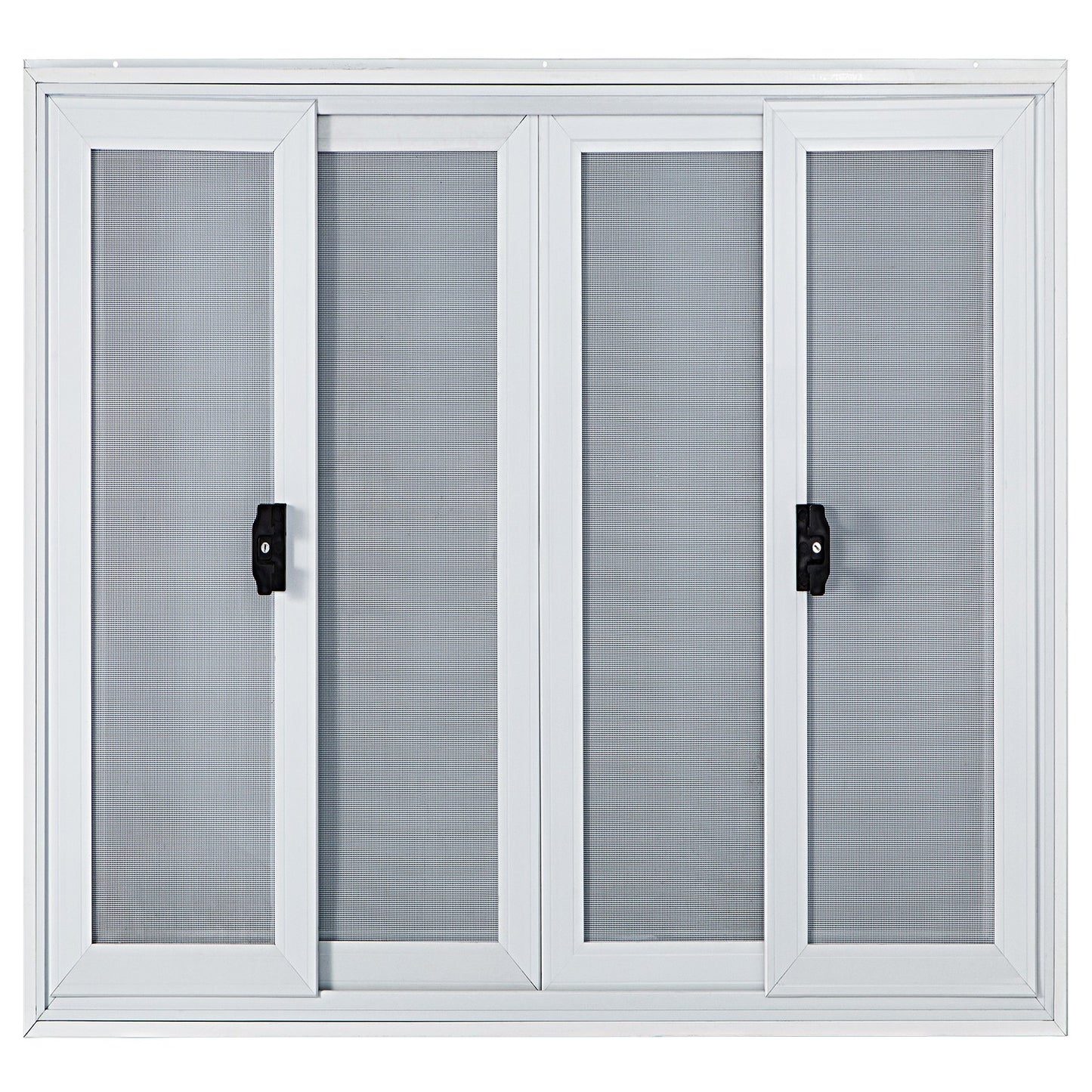 Concession Window, 91.4 x 91.4 cm Aluminum Alloy Food Truck Service Window with 4 Horizontal Sliding Screen V952-SCFWCKYCB3636D0ENV0