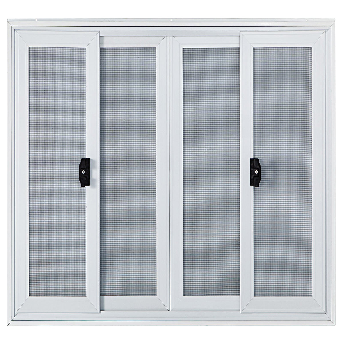 Concession Window, 91.4 x 91.4 cm Aluminum Alloy Food Truck Service Window with 4 Horizontal Sliding Screen V952-SCFWCKYCB3636D0ENV0