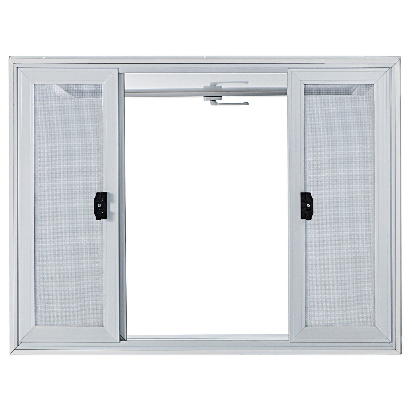 Concession Window, 48 x 36 inch, Aluminum Alloy Food Truck Service Window with 4 Horizontal Sliding Screen V952-SCFWCKYCB3648EBYGV0