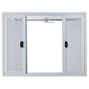 Concession Window, 48 x 36 inch, Aluminum Alloy Food Truck Service Window with 4 Horizontal Sliding Screen V952-SCFWCKYCB3648EBYGV0