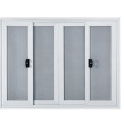 Concession Window, 48 x 36 inch, Aluminum Alloy Food Truck Service Window with 4 Horizontal Sliding Screen V952-SCFWCKYCB3648EBYGV0