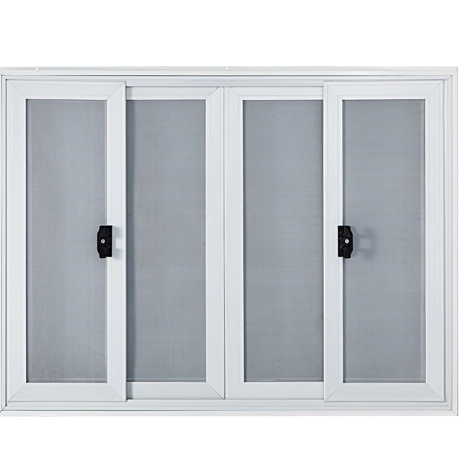 Concession Window, 48 x 36 inch, Aluminum Alloy Food Truck Service Window with 4 Horizontal Sliding Screen V952-SCFWCKYCB3648EBYGV0