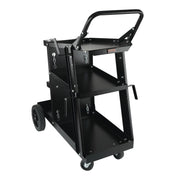 Welding Cart, 3-Tier Welder Cart Heavy Duty with 400 Lbs Weight Capacity, 360 degrees Swivel Wheels, Tank V952-SCHJTC400LB18XD9NV0