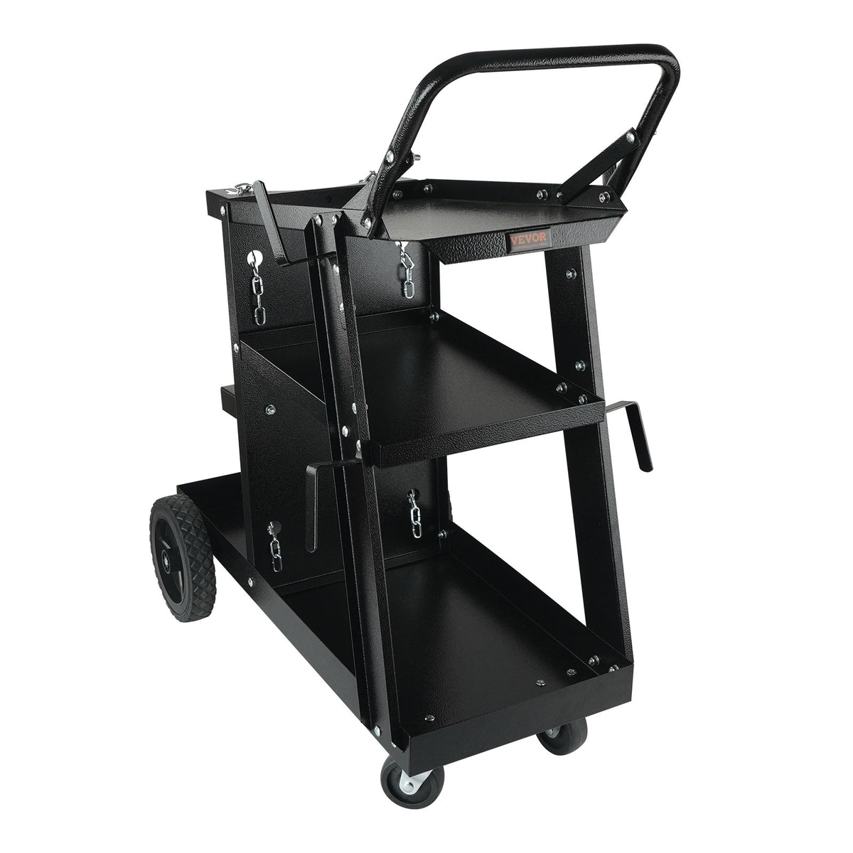 Welding Cart, 3-Tier Welder Cart Heavy Duty with 400 Lbs Weight Capacity, 360 degrees Swivel Wheels, Tank V952-SCHJTC400LB18XD9NV0