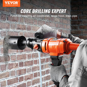 Diamond Core Drilling Machine, 4in Handheld Wet Concrete Core Drill Rig, 1100-2400RPM Two Speed & 1-1/4" V952-SCJGSZKJYCY44KHH6V3