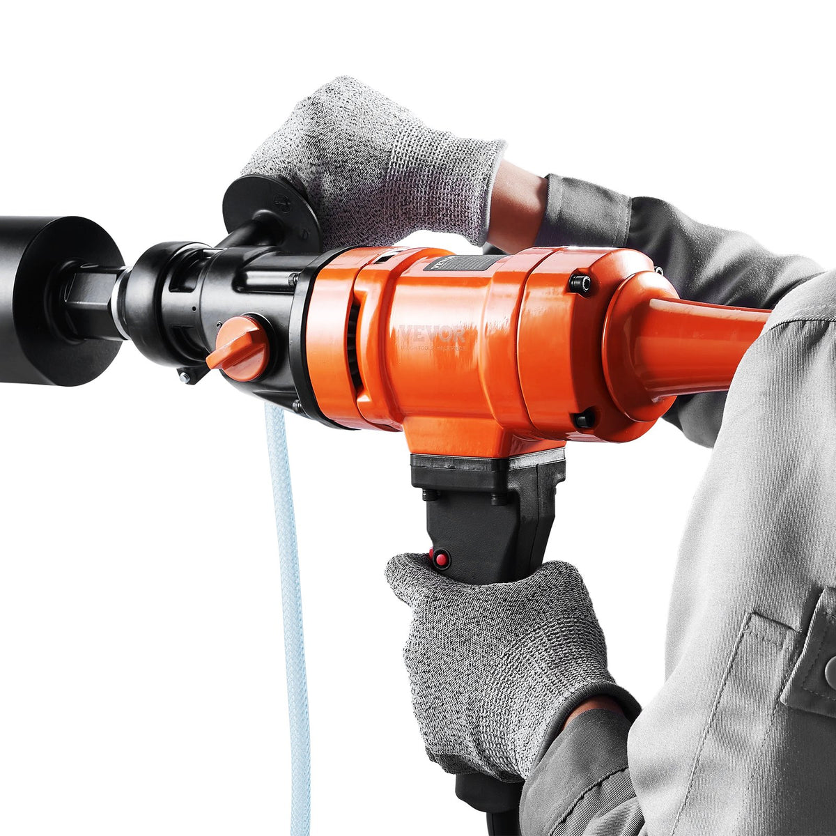Diamond Core Drilling Machine, 4in Handheld Wet Concrete Core Drill Rig, 1100-2400RPM Two Speed & 1-1/4" V952-SCJGSZKJYCY44KHH6V3