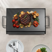 Carbon Steel Griddle, 24x16 inch Universal Flat Top Rectangular Plate, Gas Grill Griddle for BBQ Grill, V952-SCJPTG2516INF3XQ4V0