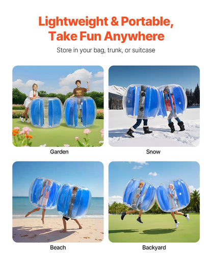 Inflatable Bumper Balls 1-Pack, 4FT/1.2M Body Sumo Zorb Ball, Durable Thick PVC Human Hamster Bubble Knocker V952-SCPJKLSJTZJ49FF4F001V0