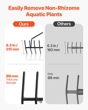 24 in Aquatic Weed Rake, 8.7 in Double Sided Lake Weed Rake, Pond Weeds Cutter with 30ft Rope, Tie Hole, No V952-SCPSSKPX30FTNC6UBV0