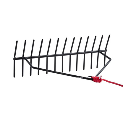 24 in Aquatic Weed Rake, 8.7 in Double Sided Lake Weed Rake, Pond Weeds Cutter with 30ft Rope, Tie Hole, No V952-SCPSSKPX30FTNC6UBV0