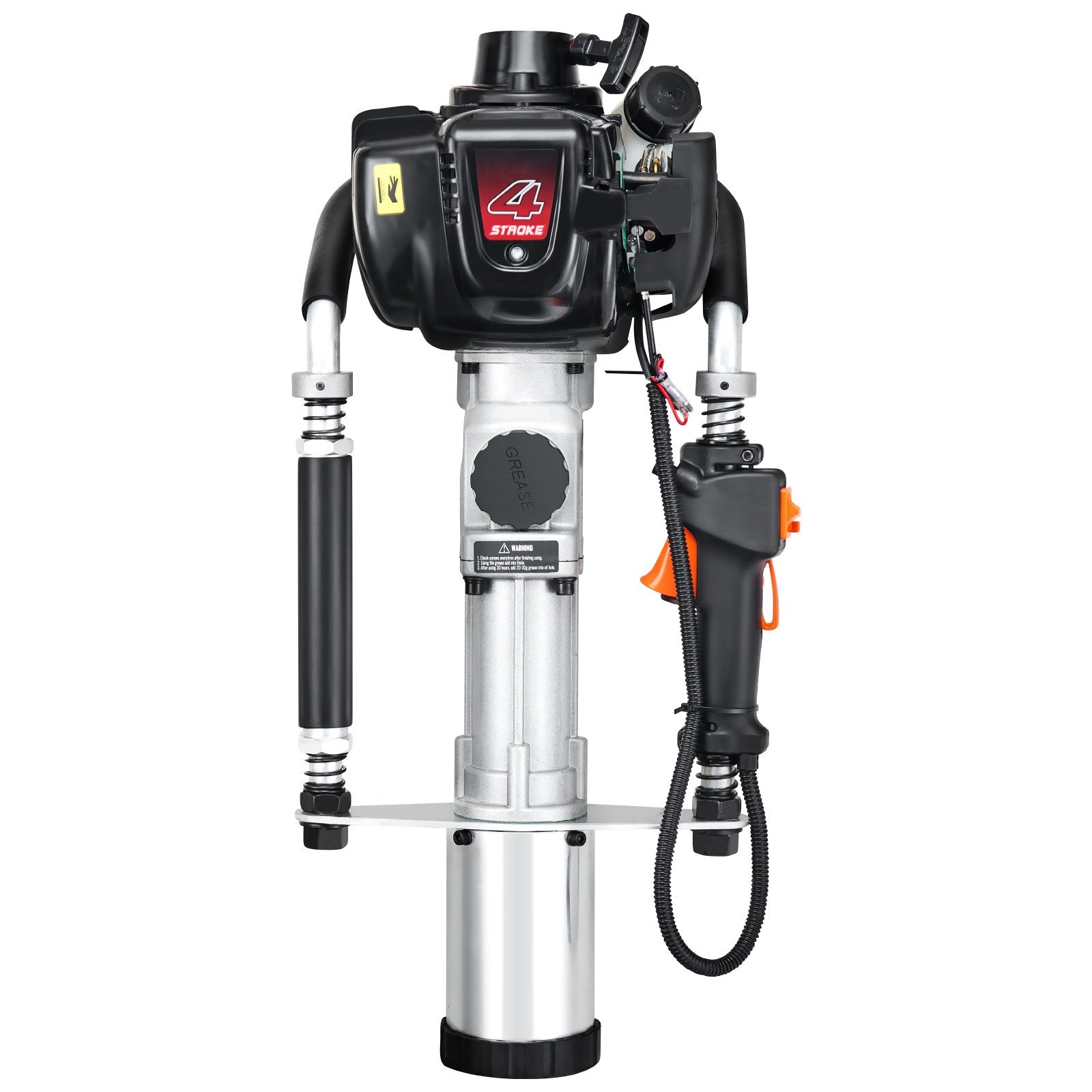 37.77cc Gas-Powered T Post Driver 4-Stroke Fence Piling Pounder w/ 3 Head V952-SCSQYDZJJH65RYD5ZV0