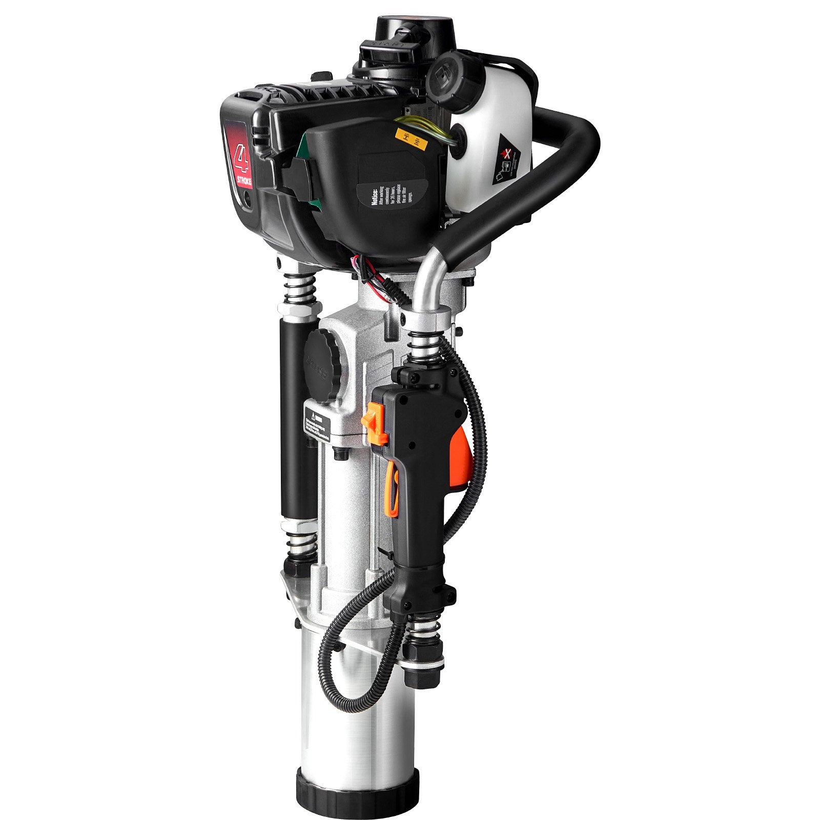 37.77cc Gas-Powered T Post Driver 4-Stroke Fence Piling Pounder w/ 3 Head V952-SCSQYDZJJH65RYD5ZV0