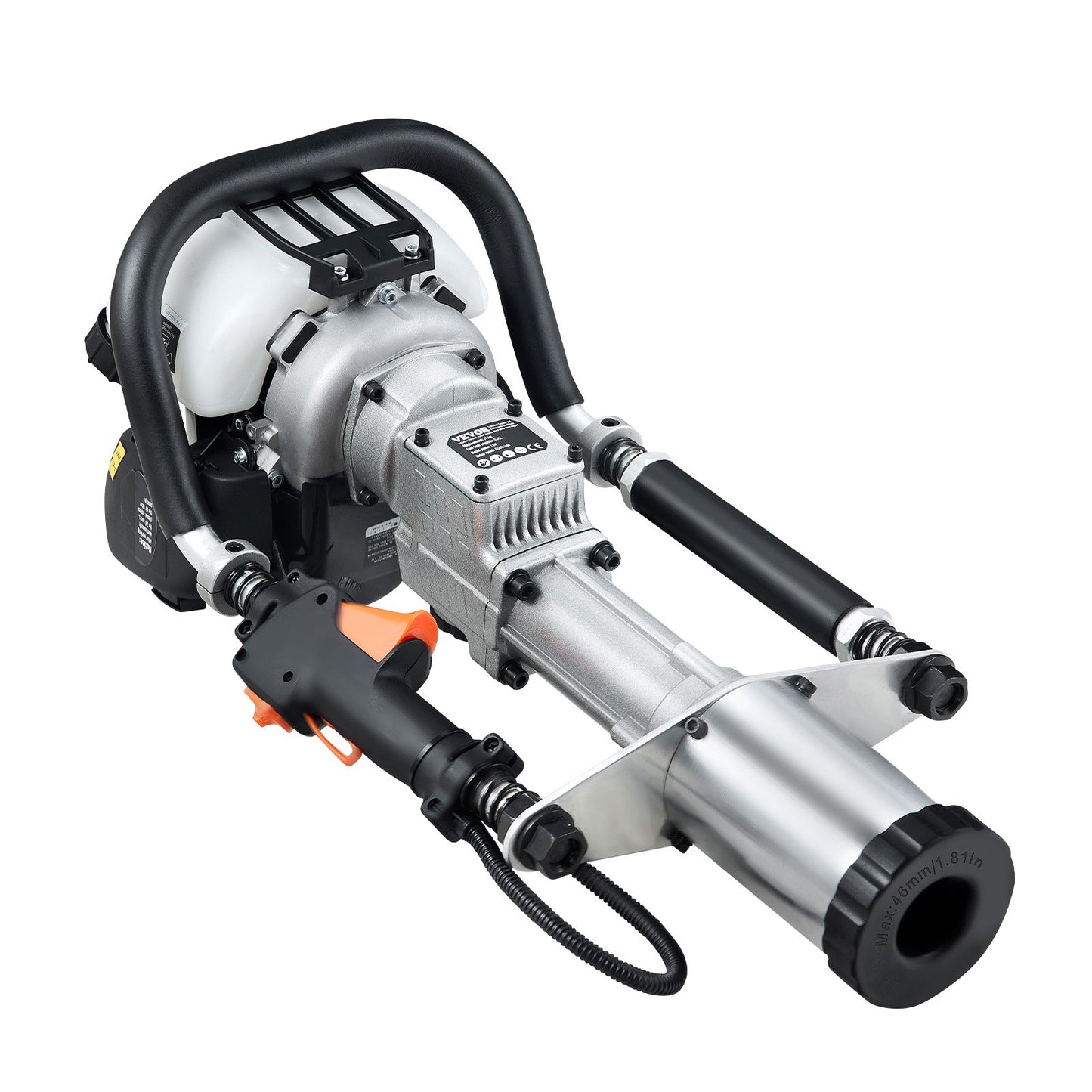 37.77cc Gas-Powered T Post Driver 4-Stroke Fence Piling Pounder w/ 3 Head V952-SCSQYDZJJH65RYD5ZV0