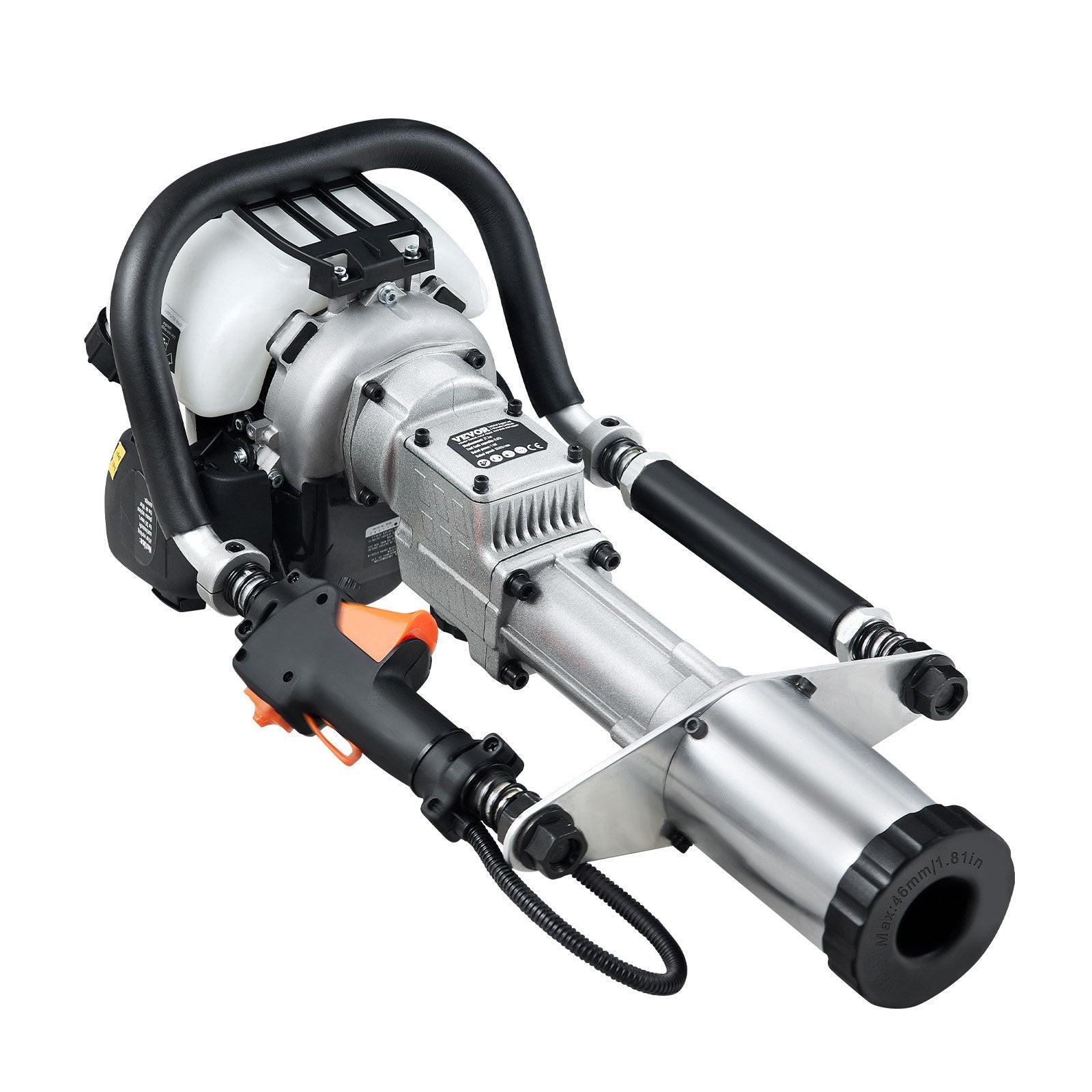 37.77cc Gas-Powered T Post Driver 4-Stroke Fence Piling Pounder w/ 3 Head V952-SCSQYDZJJH65RYD5ZV0