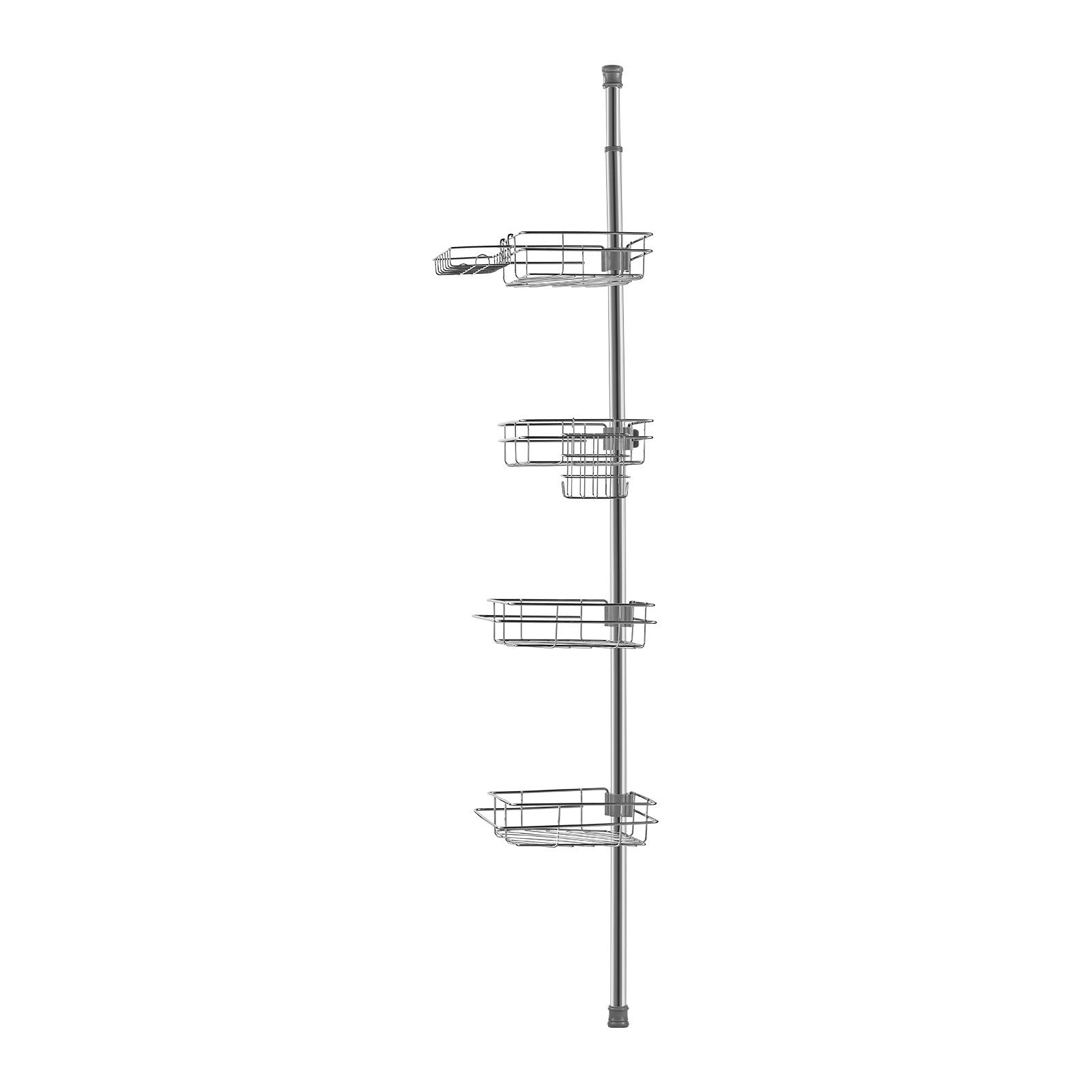 42" to 114" High Shower Corner Caddy Tension Pole Rust-Proof Tension Pole V952-SCTPBXGFXHDSL7FRUV0