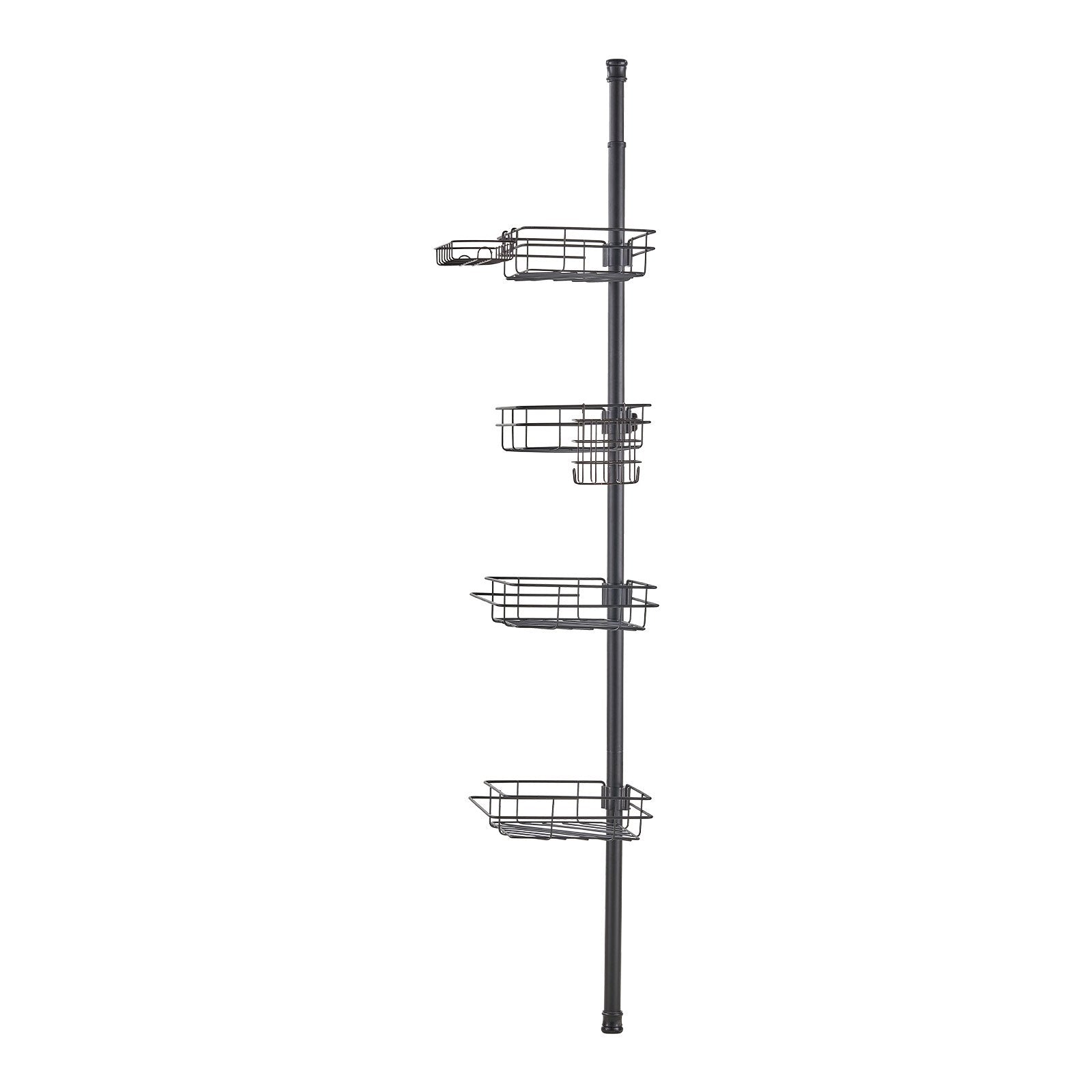 42" to 114" High Shower Corner Caddy Tension Pole Rust-Proof Tension Pole V952-SCTPBXGFXHDSPVSM7V0